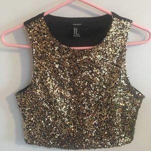 Sequin Crop Top